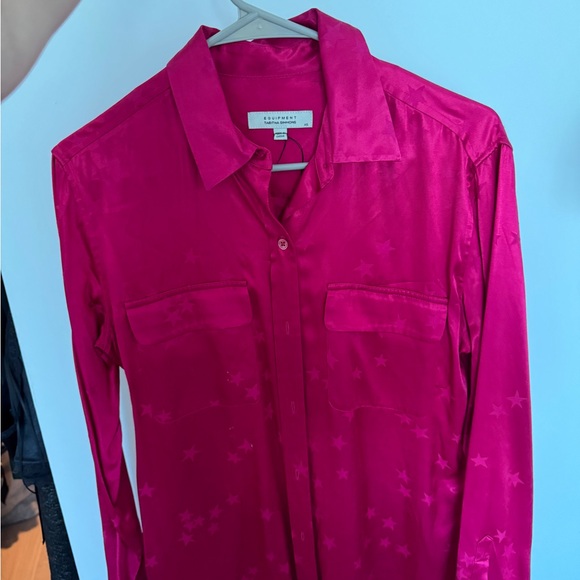Equipment Fuchsia Button-Up Shirt - Picture 1 of 2